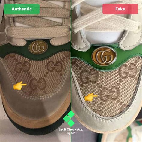 fake gucci shoes vs real